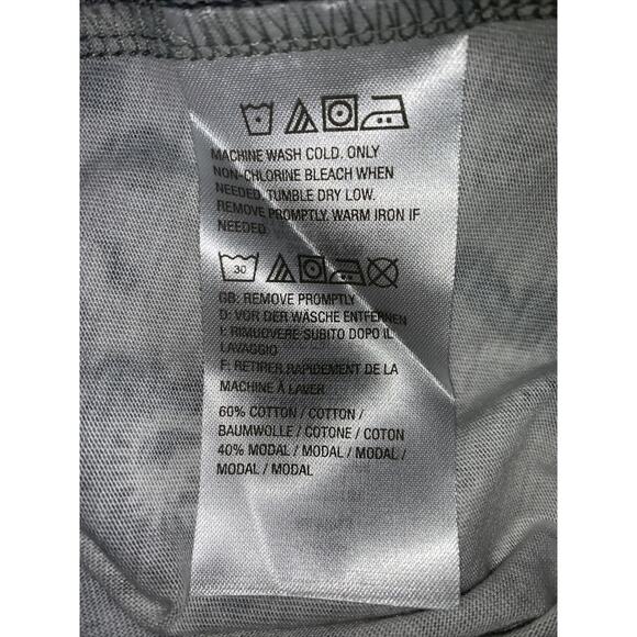 LOGO by Lori Goldstein XS Printed T-Shirt Dress Cotton Modal Blend Weekend - Picture 9 of 11